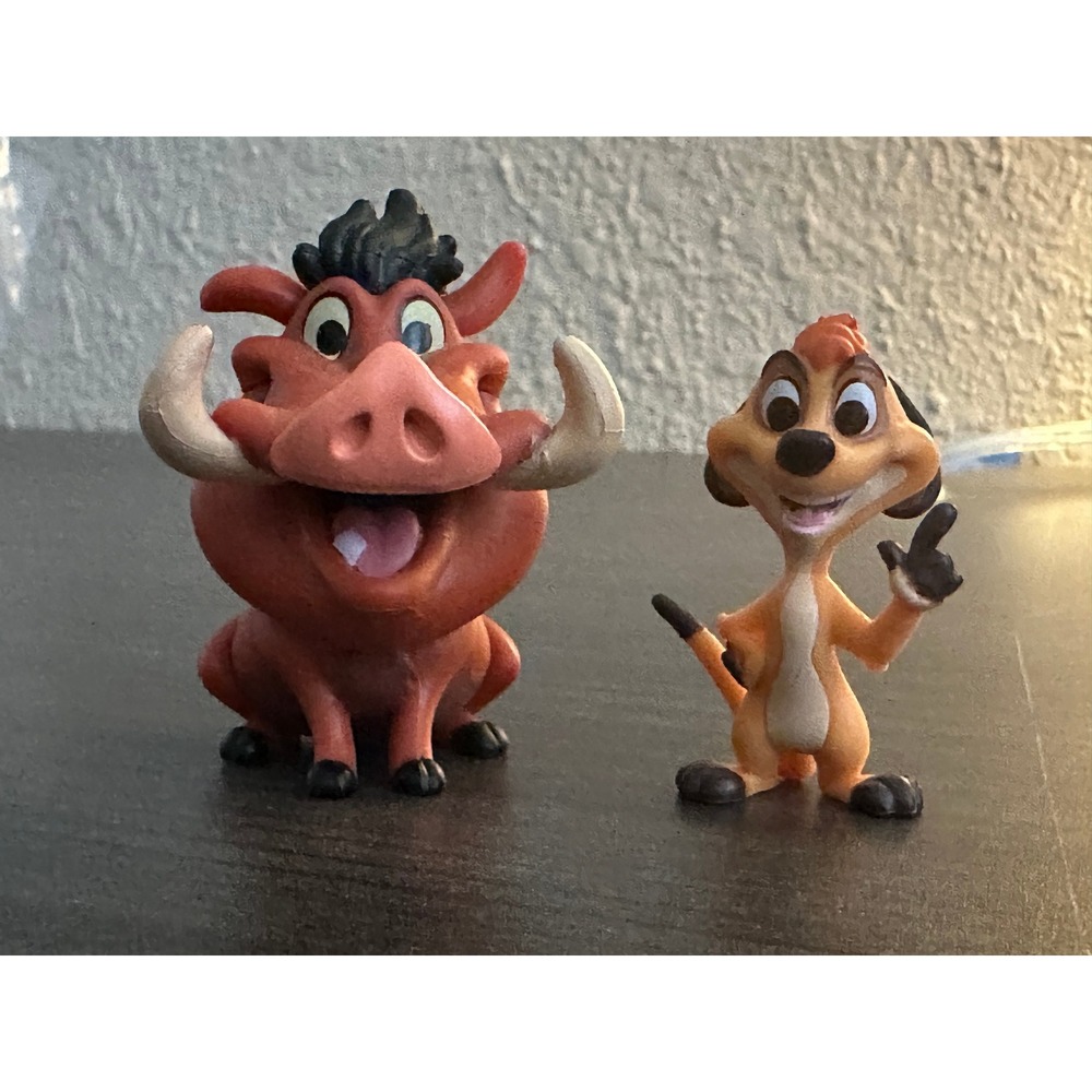 Disney Lion King Timon Pumbaa Figure Lot PVC Mini Figures Hakuna Matata